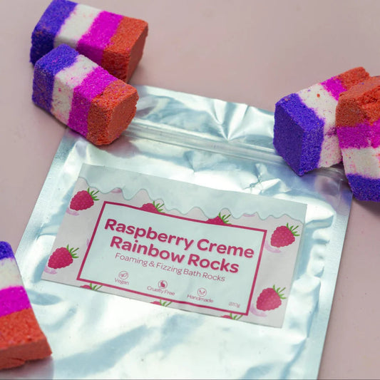 Raspberry Crème Bath Rocks